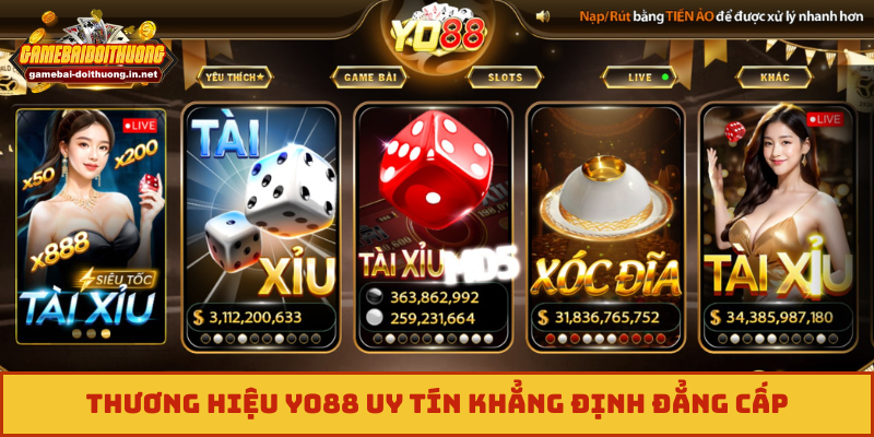 Thương hiệu YO88 uy tín khẳng định đẳng cấp
