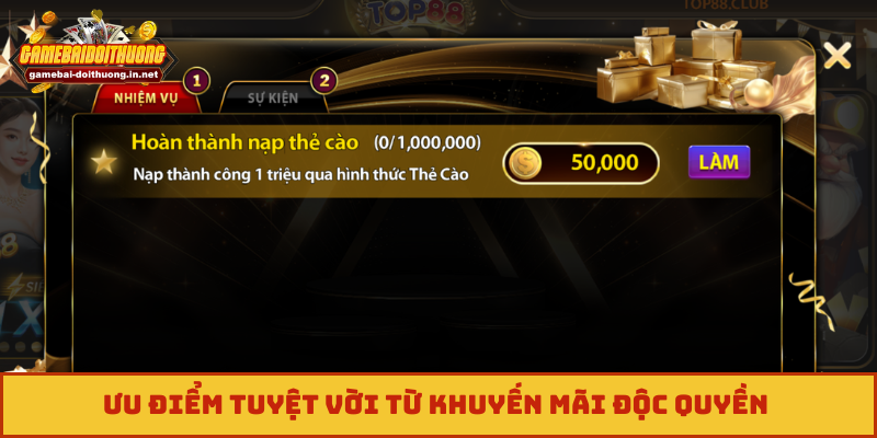 Ưu điểm tuyệt vời từ khuyến mãi độc quyền